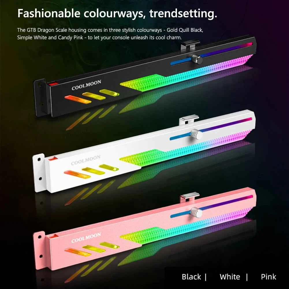 Customized Video Card Stand GT8 Horizontal Graphics Card Bracket 5V 3Pin ARGB GPU VGA Holder Desktop PC Case DIY Accessories