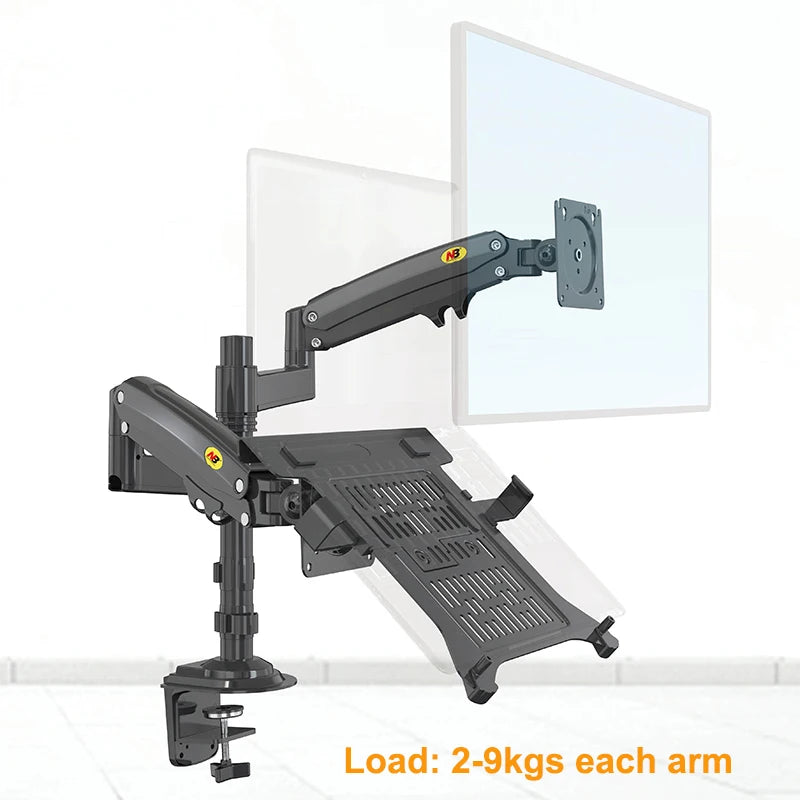 Desktop NB H180-FP Gas Spring Dual Arm for 17