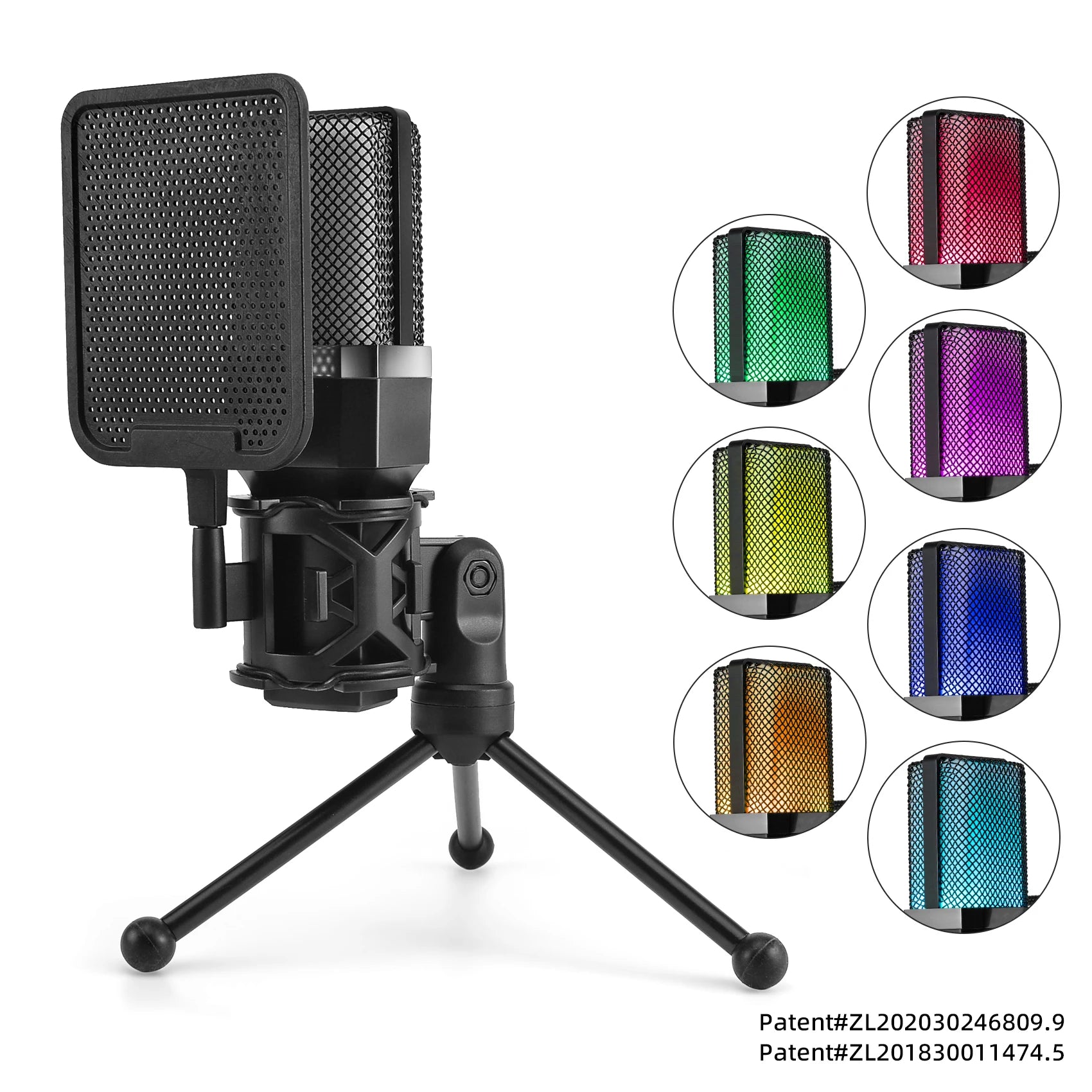 Professional USB Condenser Microphone Kit – Gaming & Podcast Mic for PC/Laptop, Wired Studio Recording Mic for Streaming, Karaoke & Voice Overs.