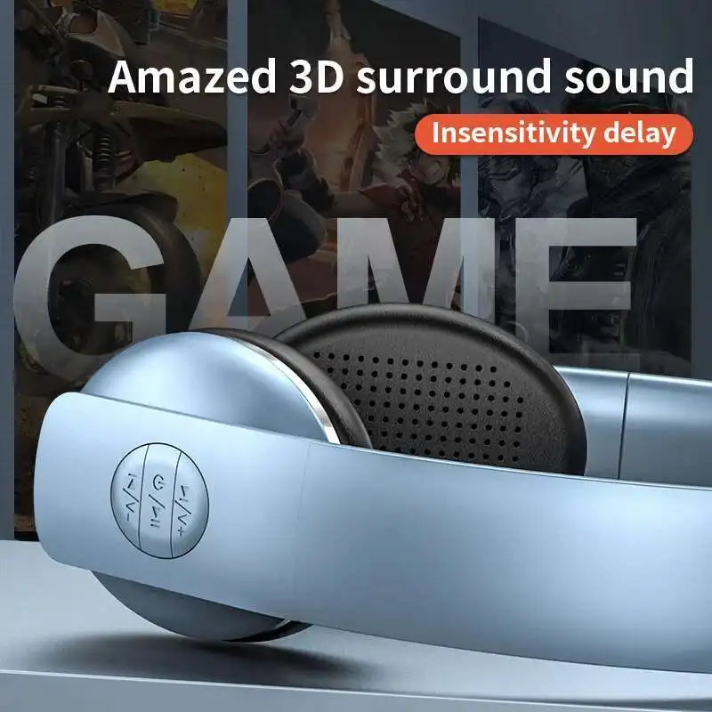 New Retro Bluetooth Wireless Over-Ear Headphones Foldable Lightweight Noise Reduction Vintage Fashion Headset For Students Gifts