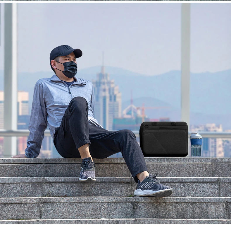 14 15.6 inch Laptop Case Hard Shell Laptop Shoulder Bag Men Women Business Briefcase for MacBook Pro 16 M4 Huawei Lenovo HP Dell