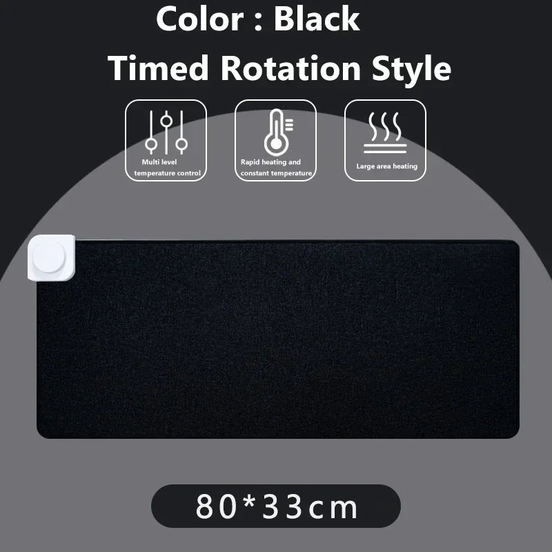 Intelligent Electric Heating Mouse Pad Winter Hand Warmer Computer Desk Heated Mat Office Desk Warming Pad Keyboard Table Mat