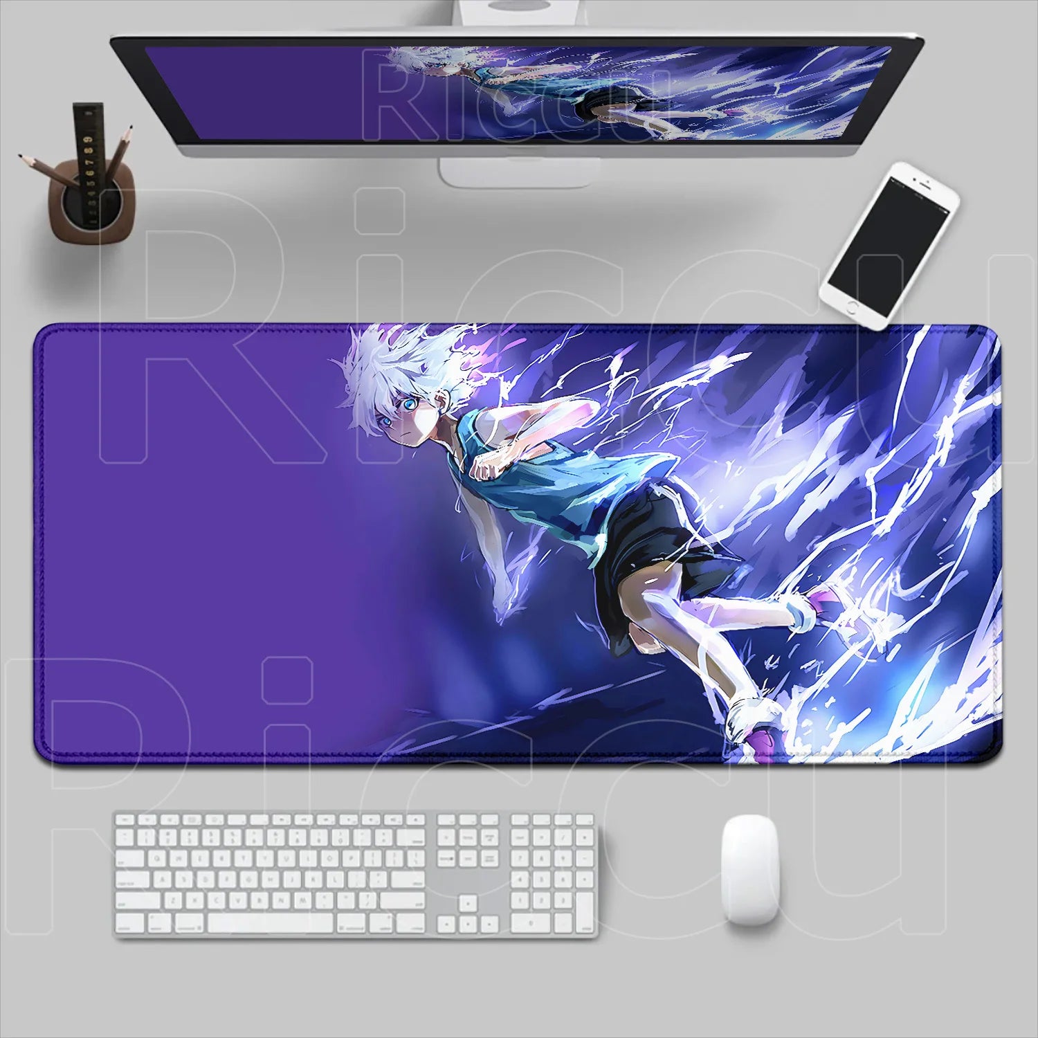 New Hxh Large Mousepad Hunter X Hunter Mouse Pad XXL Gaming Accessories Office Gamer Keyboard Desk Mat Non-Slip Laptop Anime Rug