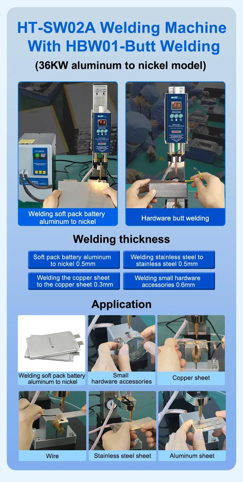 Heltec 21KW 36KW 42KW Capacitor Storage Battery Spot Welding Machine/Portable Small Spot Welder LED Display 0.5mm Thickness