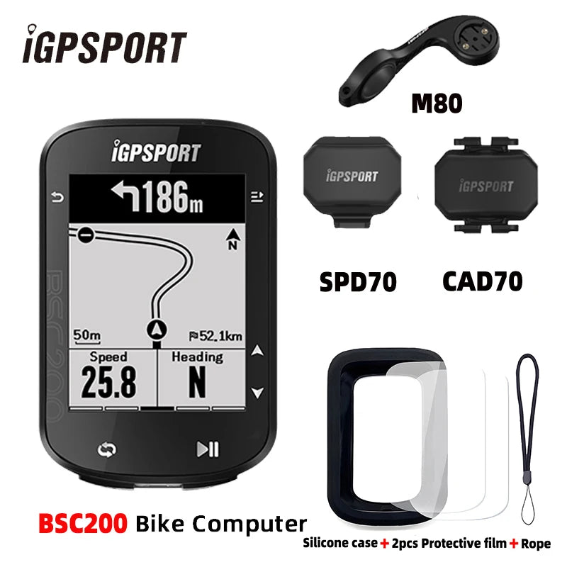 IGPSPORT BSC200 Bike GPS Computer Bike Computer Blue ANT 2.6 Inch Waterproof Wireless Bike Stopwatch Computer Power Meter