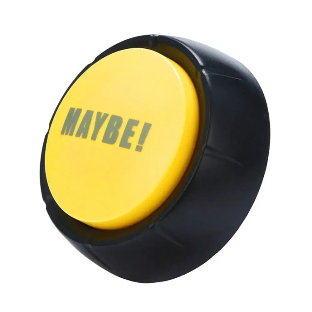 Funny Interactive Yes No Button Communication Game Show Maybe Sorry Button Multifunctional Sound Prop Answer Buzzers Gag Gifts
