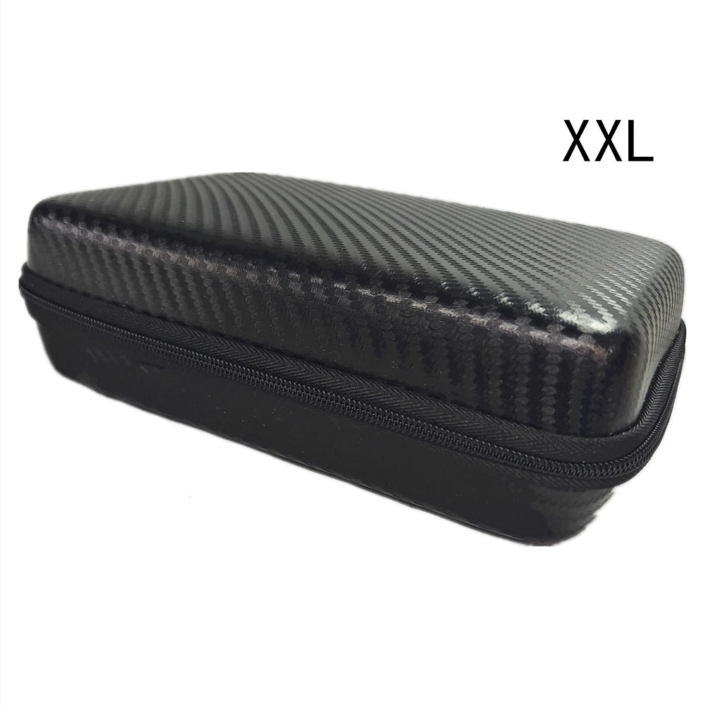 Digital Multimeter Bag Tool Bag Black For Headphone Bag Shockproof Bag EVA Box Case Earphone Carbon Fiber Texture Storage Bags