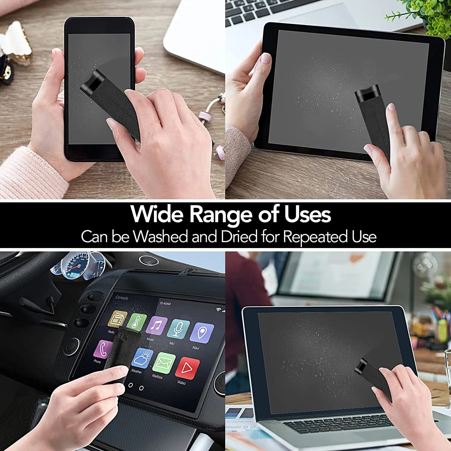 2 In 1 Screen Cleaner Spray Kit Portable Screen Cleaning Tools Microfiber Cloth For Apple Watch iPhone Xiaomi PC Laptops Phone