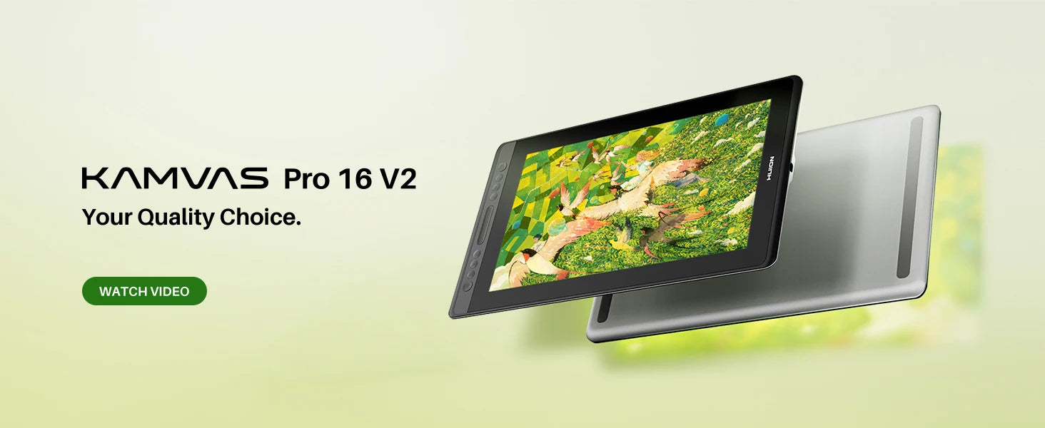 HUION Kamvas 13 Graphic Tablet Monitor 120%sRGB Battery-Free Pen Display Drawing Monitor 8192 Levels Pen with Express Keys Gamut