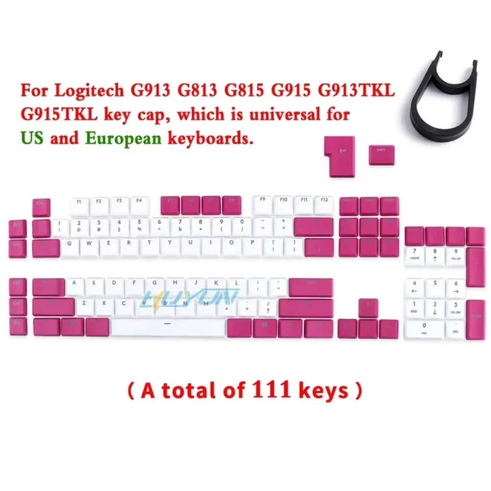 For Logitech G915\G913\G815\G813\TKL87 Gaming Mechanical Keyboard Keycaps Non-slip Textured Replacement Cap