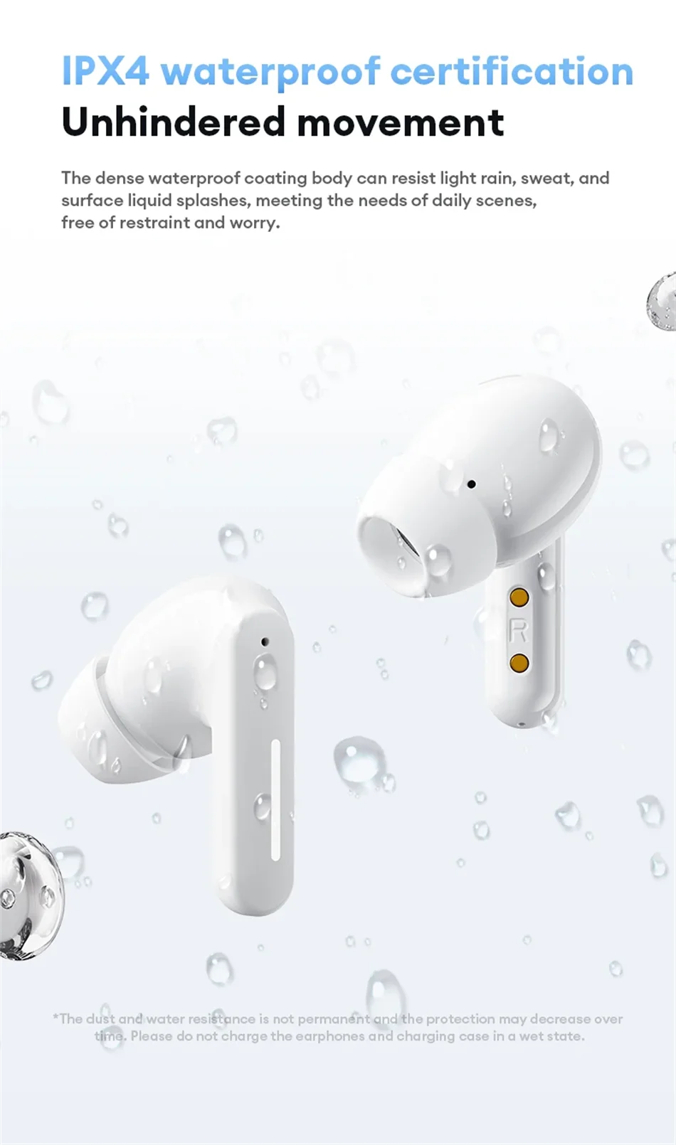 New Lenovo LE209 Wireless Bluetooth Earphone ANC Noise Reduction HiFi Music Bluetooth Headphone 30H Battery Life Gaming Headset