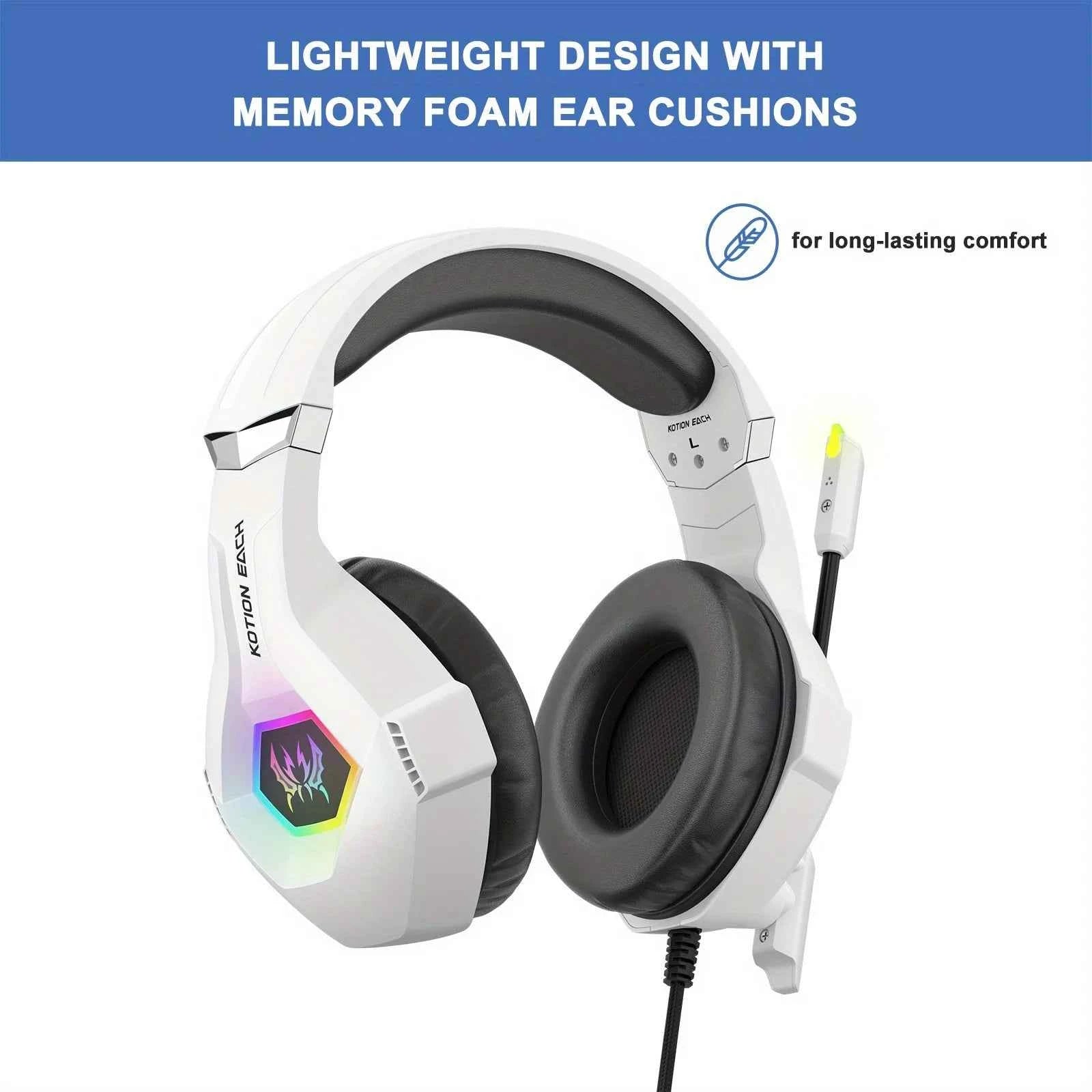 GS450 Head Mounted Esports Earphones, 50mm jack adjustable headband to adapt to different head circumferences, noise cancelling microphone for virtual surround sound, compatible with PC/PS5/Switch/mobile phone for esports, li