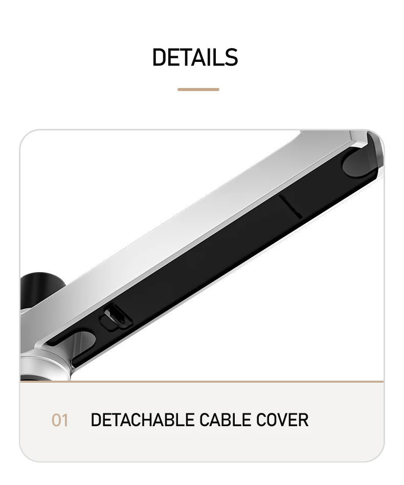 DL-7013 17-32' Mechanical Spring Aluminum Steel LCD Monitor Mount TV Wall Bracket Mount Long Arm 840mm 2-10kg VESA 100x100