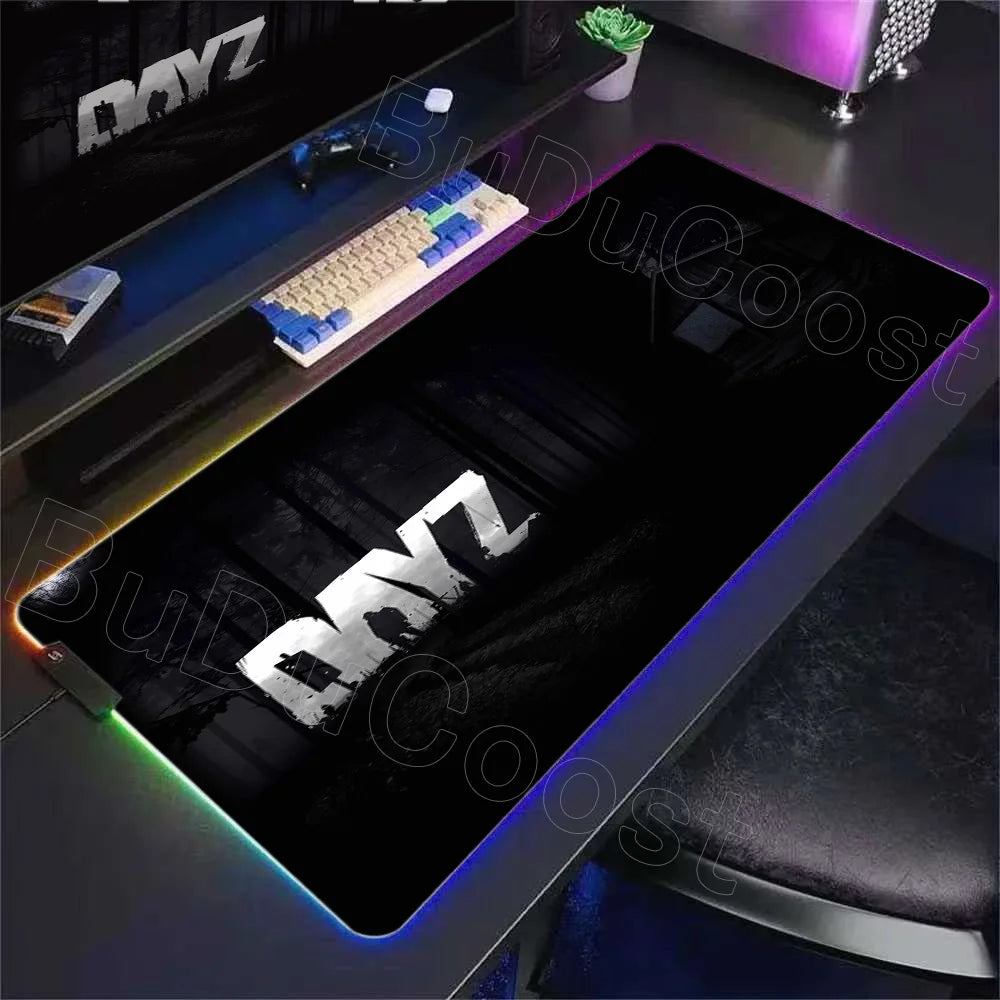 LED D-dayzs Mouse Pad Large RGB Mouse Pad XXL LED Mouse Mat Mousepads Table Pads Keyboard Mats Desk Rug with Backlit Gaming Mats