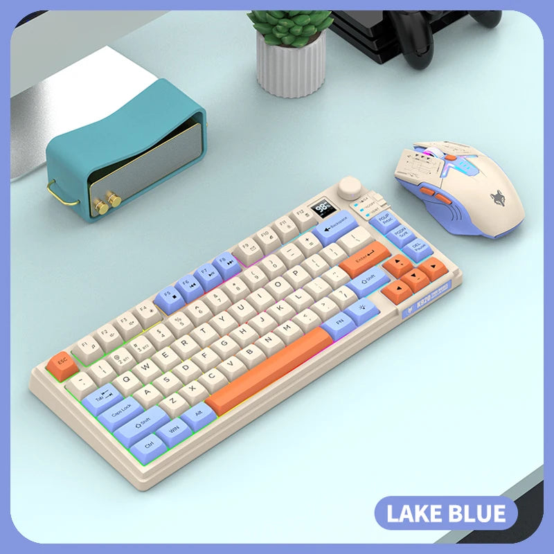 XUNFOX K920Wireless dual-mode Bluetooth keyboard and mouse set game office laptop universal keyboard and mouse