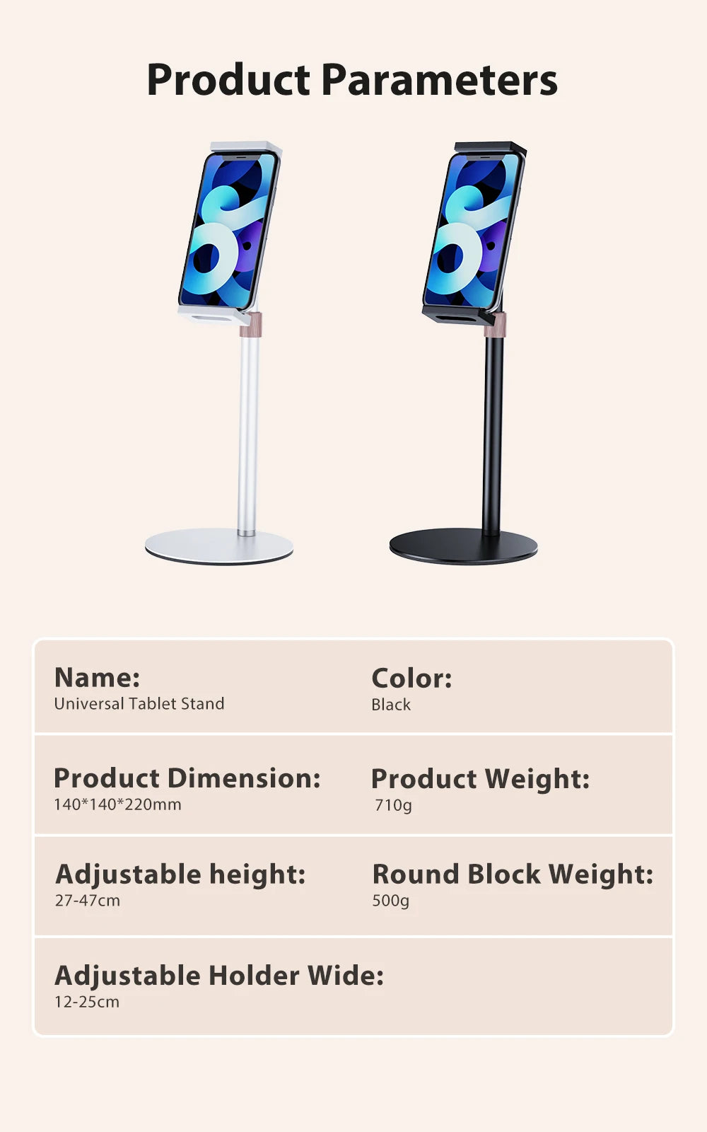 UPERFECT Portable Monitor Holder For 4.7-17.3 Inch Screen Vesa Phone Adjustable Laptop Gaming Bracket Expandable Desktop Stand