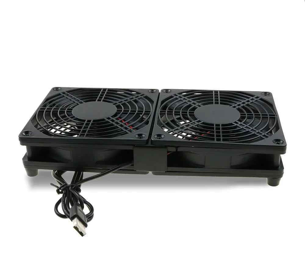 Router Cooling Fan DIY PC Cooler TV Box Wireless  Silent Quiet DC 5V USB Power 120mm 240mm Fan 12CM W/Screws Protective Net