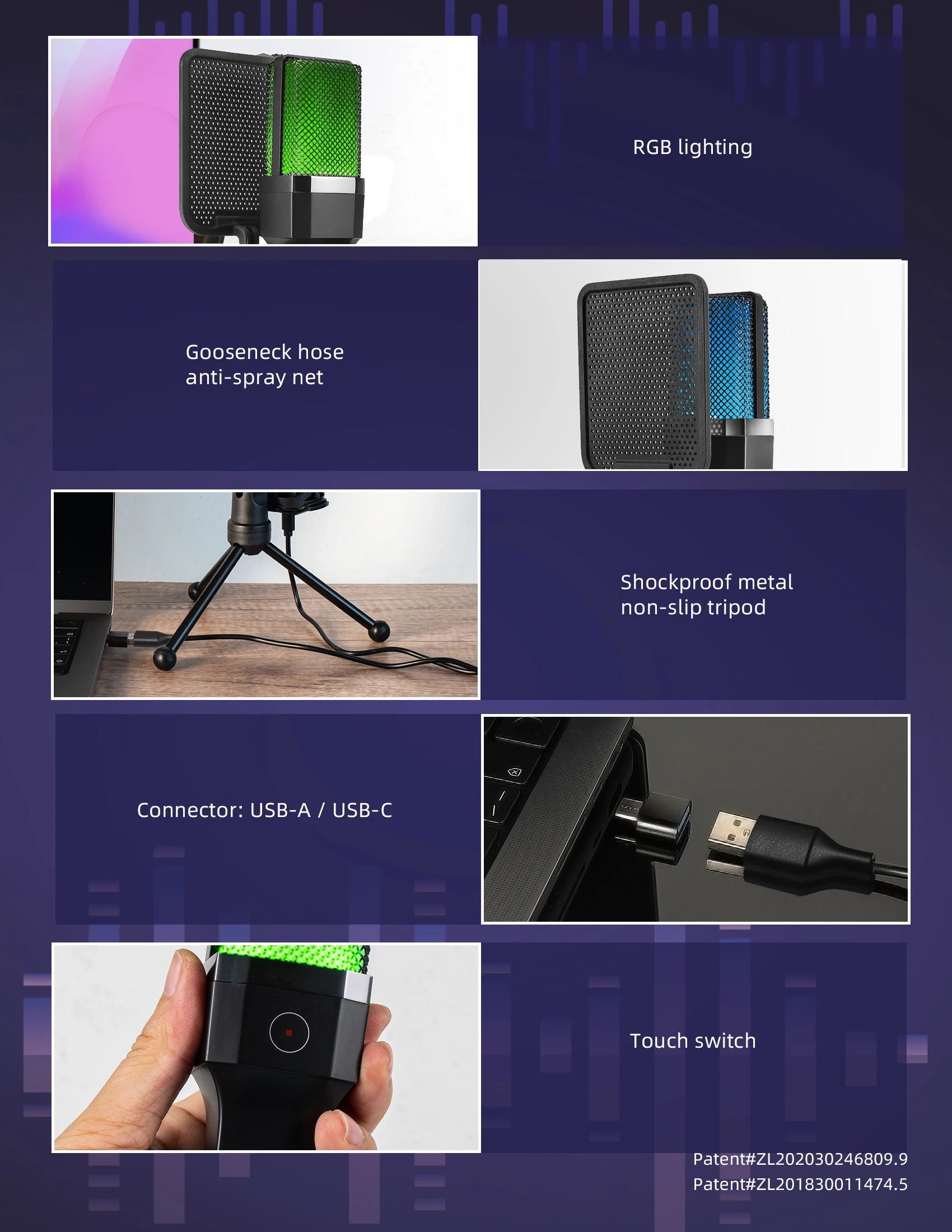 Professional USB Condenser Microphone Kit – Gaming & Podcast Mic for PC/Laptop, Wired Studio Recording Mic for Streaming, Karaoke & Voice Overs.