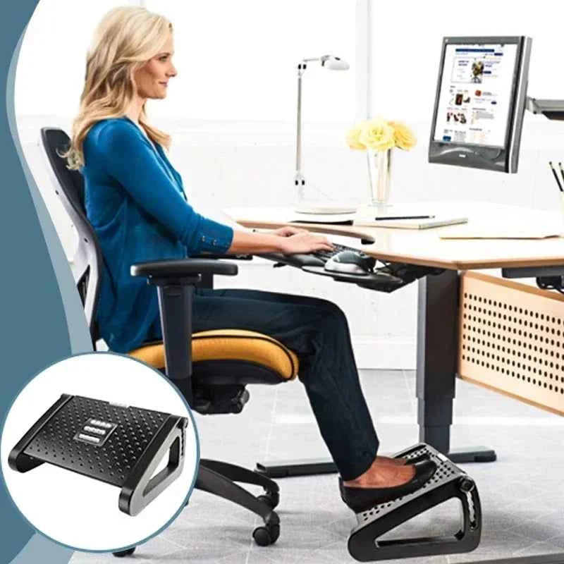Foot Rest with Massage Surface Height Adjustable High Chair Footrest for Office Gaming Chair For Travel Work Home