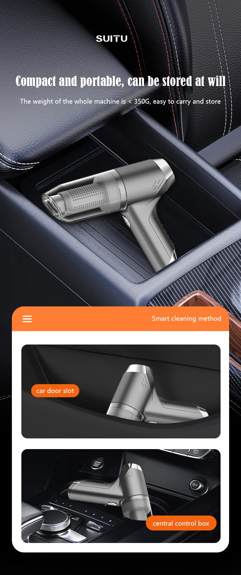 Mi 120000Pa Strong Suction Vacuum Cleaner Portable Handheld Mini Wireless Vacuum Cleaner Home Appliance For Car Home Office