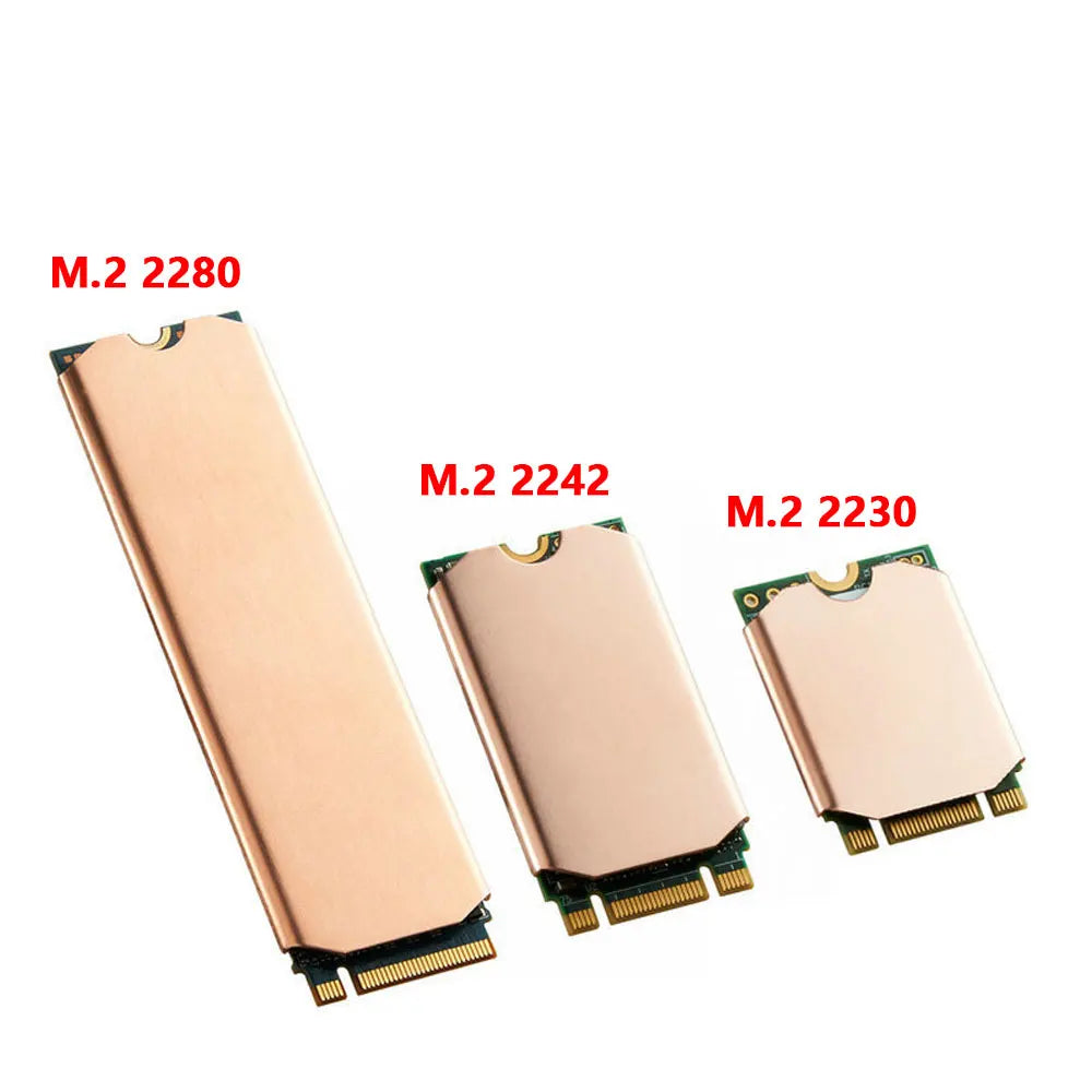 M.2 NVME 2280 2242 2230 SSD Heatsink Copper PS5 Radiator Solid State Drives Cooler Silicone For Laptop PC M2 2280 NGFF PCI-E SSD