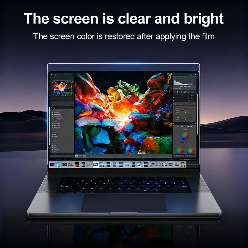 2PCS Anti-blue Light Screen Protector For Macbook Air 13 Pro 14 16 M1 M2 M3 M4 2021 2023 2025 A2681 A3186 A2141 Matte Matte Film