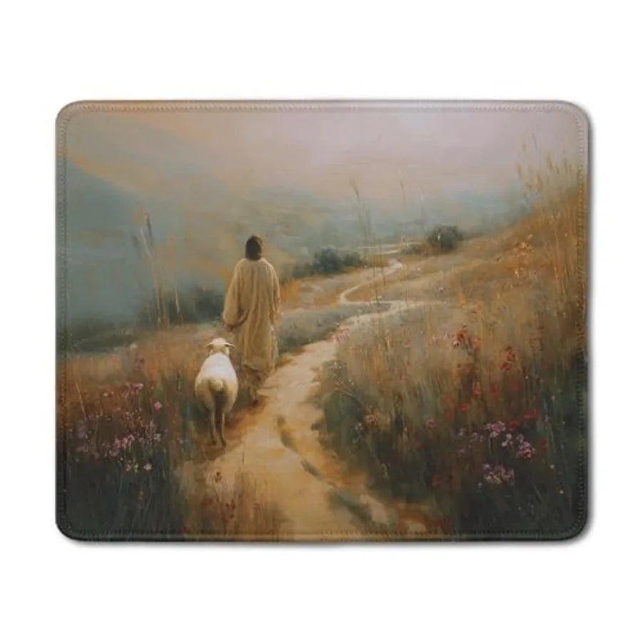 Watercolor Forest Christian Mouse Pad, Psalm 46:1Bible Verse Mouse Pads Mousepad for Desk Home Office Dorm Computers Laptop, Re