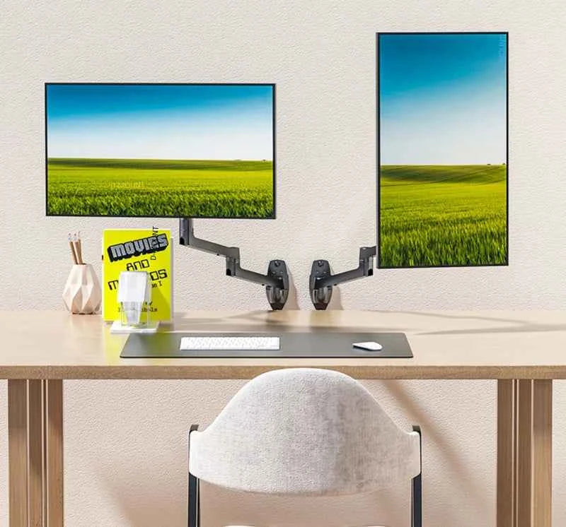 DL-7013 17-32' Mechanical Spring Aluminum Steel LCD Monitor Mount TV Wall Bracket Mount Long Arm 840mm 2-10kg VESA 100x100
