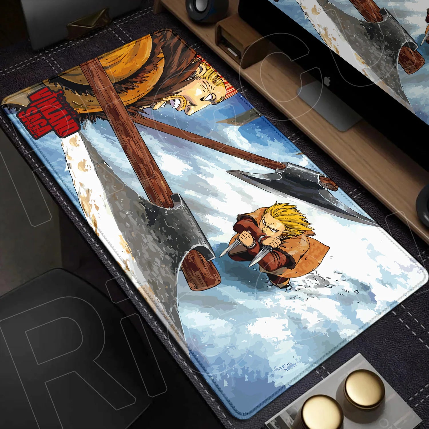 XXL Large Mousepad Vinland Saga 90x40CM Mouse Pad E-sports Gaming Keyboard Protector PC Accessories HD Computer carpet Desk Mat