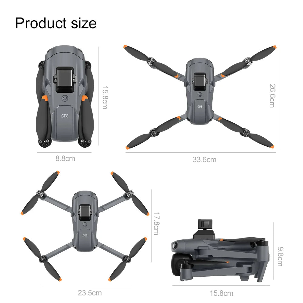 Lenovo V918 3S GPS Drone 8K Professional Camera Aerial FPV Brush power Laser Obstacle with Large Screen RC Folding 2026
