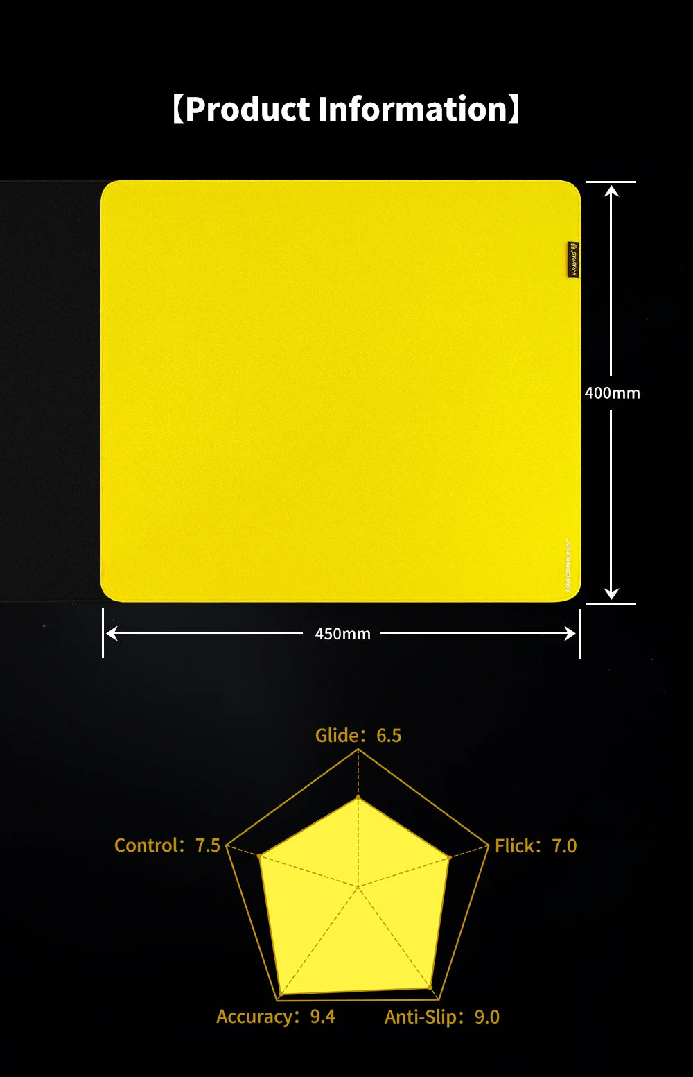 360x300x4mm X-Raypad Aqua Control Plus V2 Gaming Mouse Pads – YellowBee AC+V2