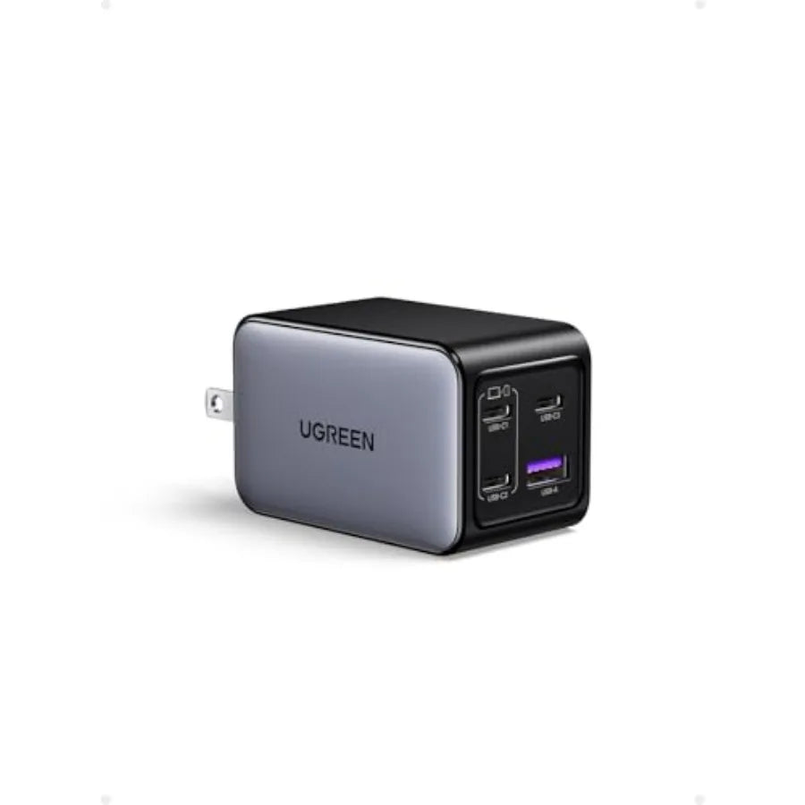 Nexode 65W GaN USB C Wall Charger 4-Port Fast Type-C Charger Compatible with MacBook Pro/Air iPhone 17/16/15 Series Galaxy S25/