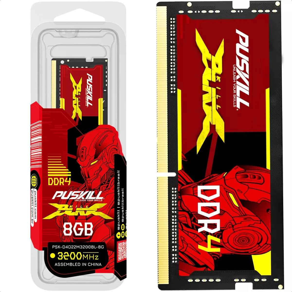PUSKILL DDR4 Memoria RAM 16GB 8GB 1.2V 3200MHz 2666MHz  260-PIN Notebook SODIMM Laptop Memory