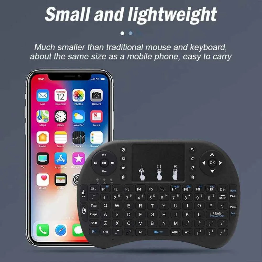 MRSVI I8 2.4G Mini Wireless Keyboard 2.4GHz Air Mouse Remote Touchpad For Android TV Box PC Smart TV
