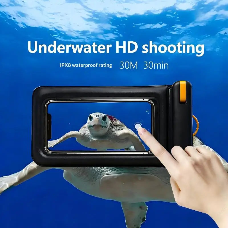 【C】Double Space Waterproof Phone Pouch with Lanyard Floating Waterproof Case for iPhone 17 pro Max 16 15 14 S26 S25