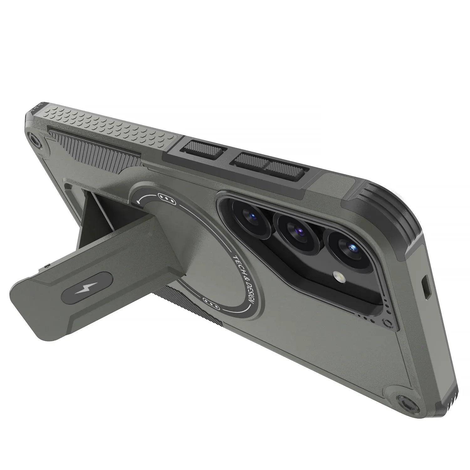 For Samsung Galaxy S25/Plus/Ultra/S25 Edge/S24/Plus/S24 Ultra Phone Case Shockproof Heavy Duty Kickstand Cover With Lanyard