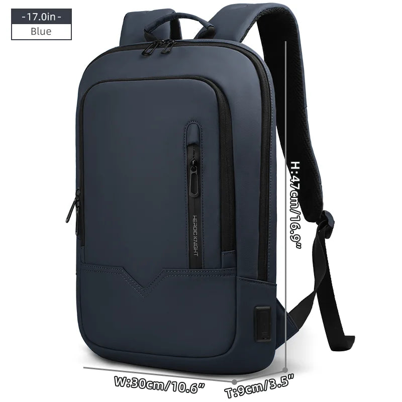 Heroic Knight Laptop Work Backpack Slim Men Waterproof Multifunctional 15.6