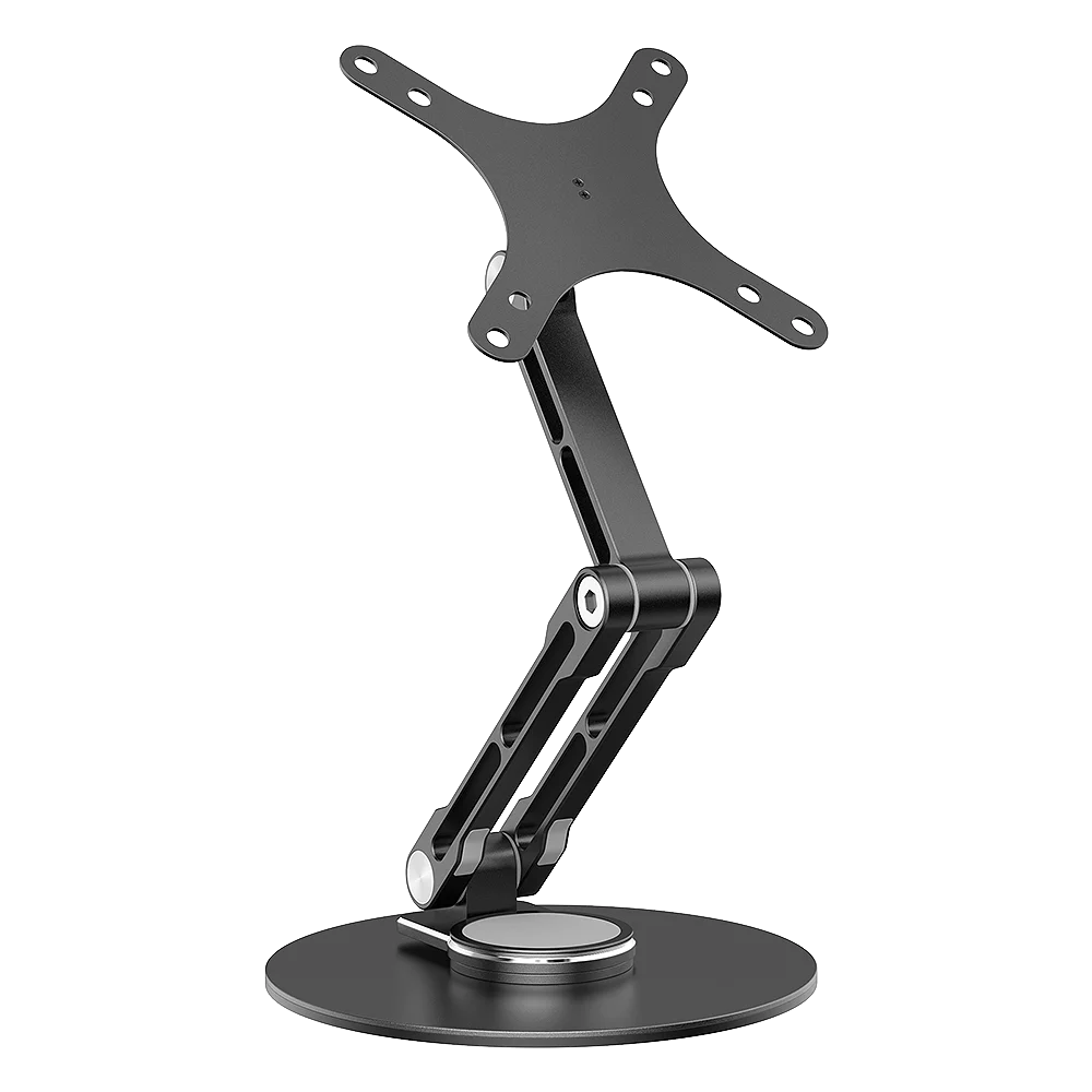 UPERFECT Single Monitor Stand VESA Mount for 12-22 Inch Screens Free-Standing Monitor Riser with Swivel Tilt Rotation Adjustable