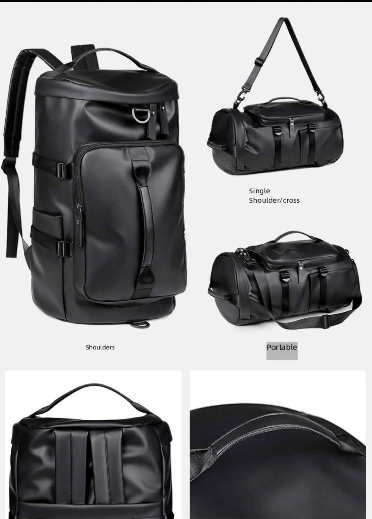 Travel backpack, large carry on bag with shoe compartment approved by the airline, 17 inch laptop backpack, business work fitnes
