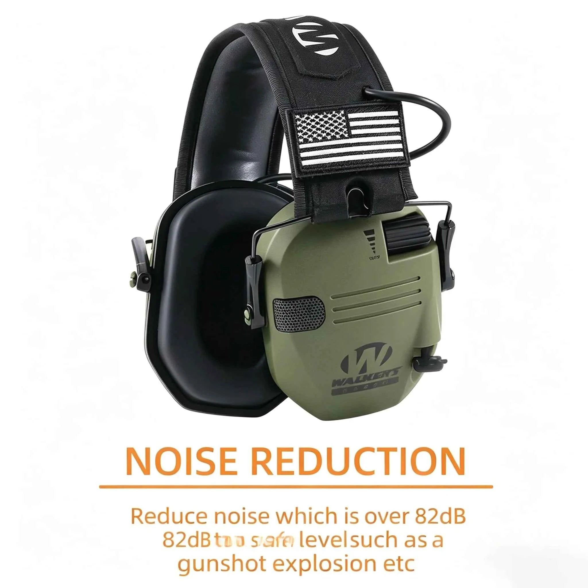 Outdoor hunting/shooting earmuffs actively reduce noise to protect hearing, train tactical headphones to strengthen human voice