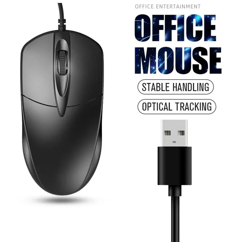 USB Optical Wired Mouse - 1200DPI