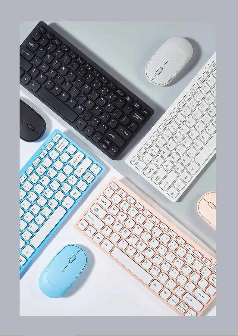 2.4G Wireless Keyboard and Mouse Protable Mini Keyboard Mouse Combo Set For Notebook Laptop Mac Desktop PC Computer Smart TV PS4