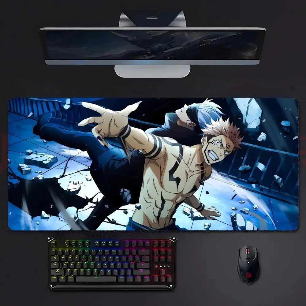 anime supernatural J-Jujutsu K-Kaisen Mouse Pad Mousepad Large Gaming LockEdge Thickened PC Table Desk Mat