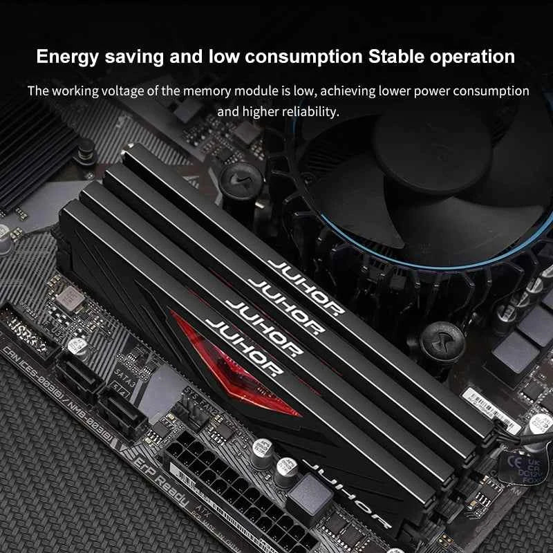 JUHOR Memoria Ram DDR4 8GB 16GB 3200MHz Udimm  Dimm  Desktop Memory