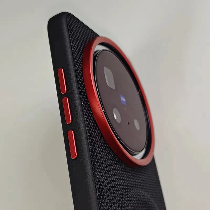 Magnetic Nylon Woven Case for Vivo X200/X200 Pro Mini/X200 Ultra/X300 Pro Matte Leather Skin-Friendly Shockproof Cover