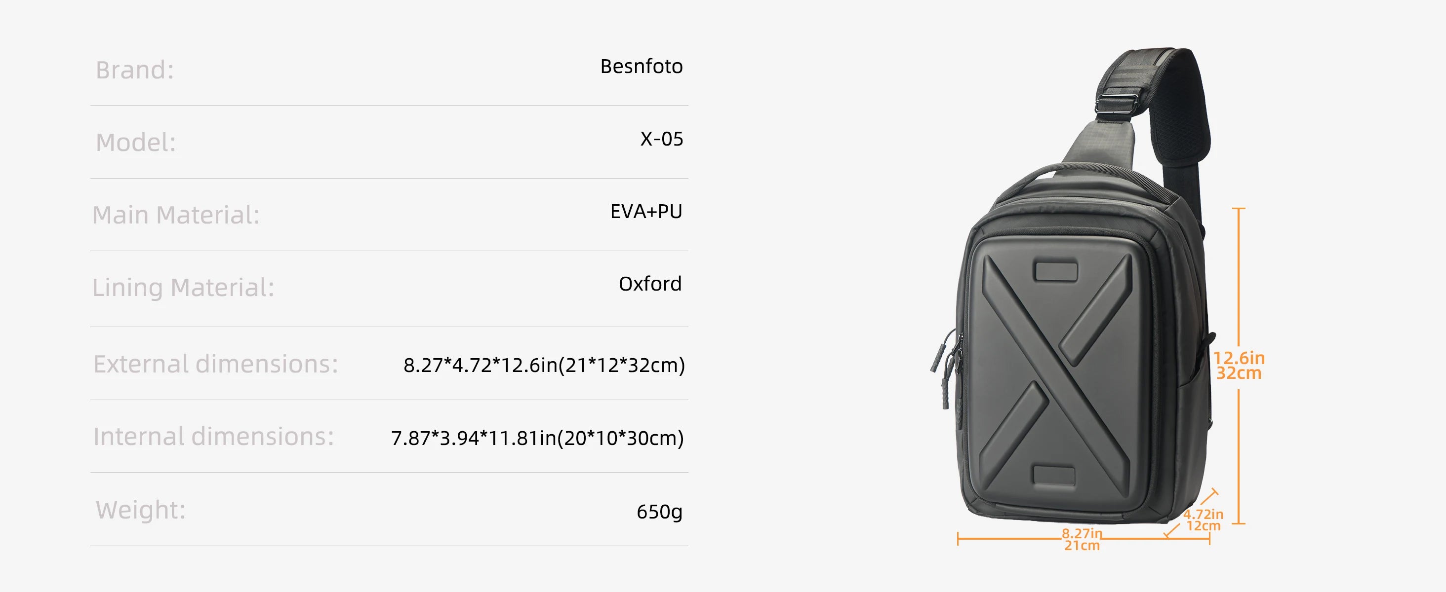 Besnfoto Waterproof Hardshell Camera Backpack for Sony A7 II/III/IV/R/V & Canon R100/R50 | DSLR SLR Mirrorless