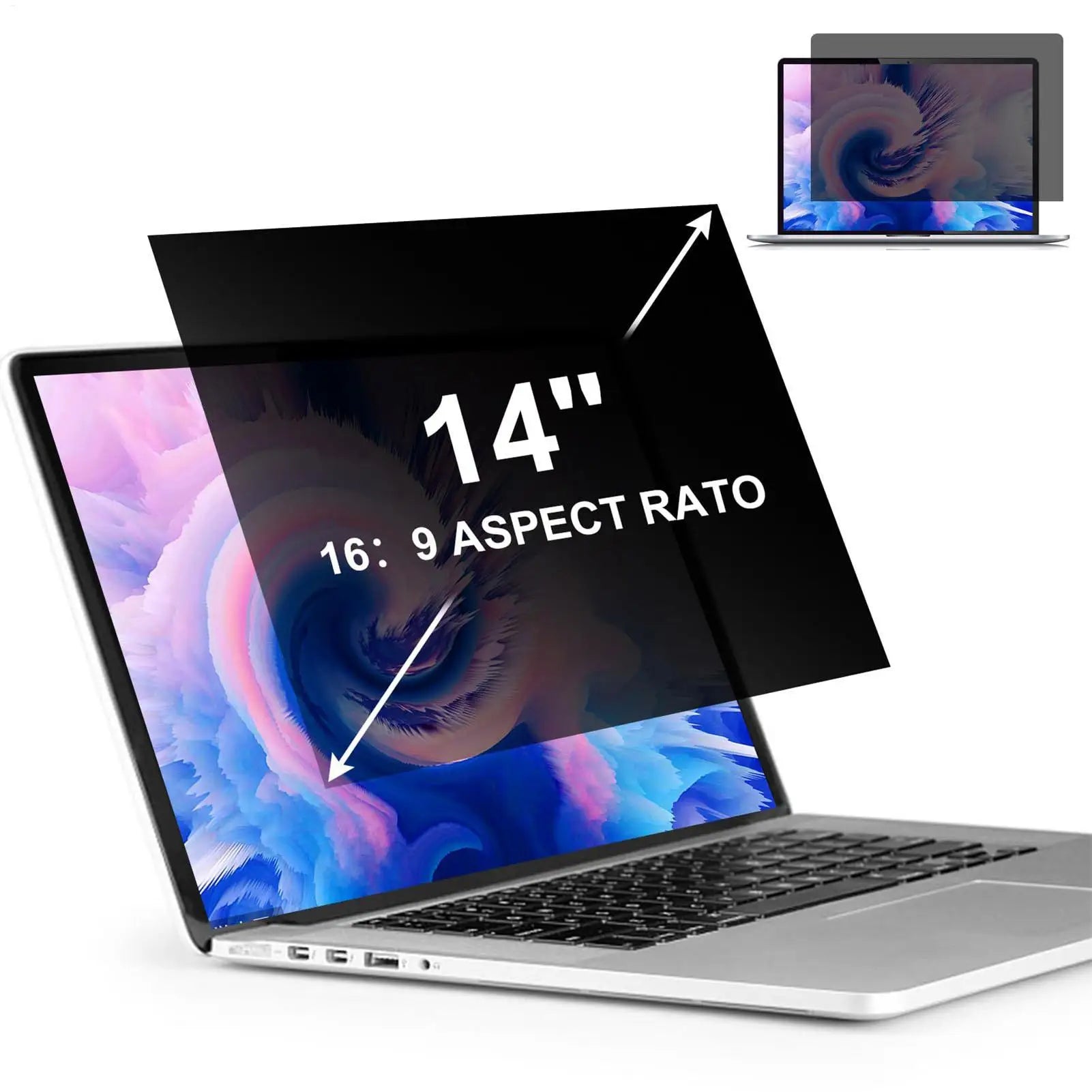 Privacy Screen for Laptop Computer Screen Privacy Shield Removable Anti-Scratch Protector Film for Computer Monitor and Laptop