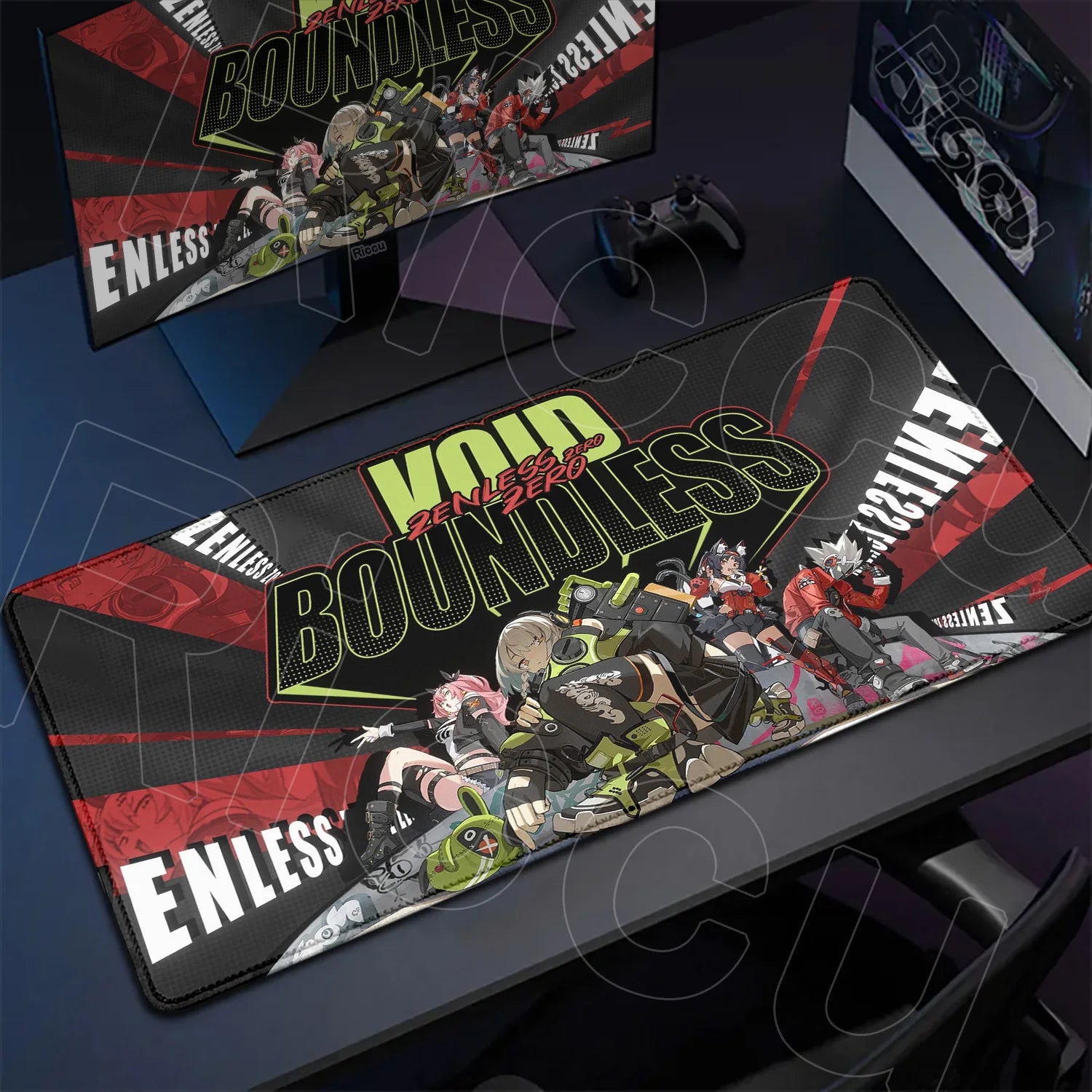 Hot Game Zenless Zone Zero New Mousepad 900x400mm Laptop Non-slip Keyboard Desk Pad XXL Anime Girl Hoshimi Miyabi Rubber Playmat