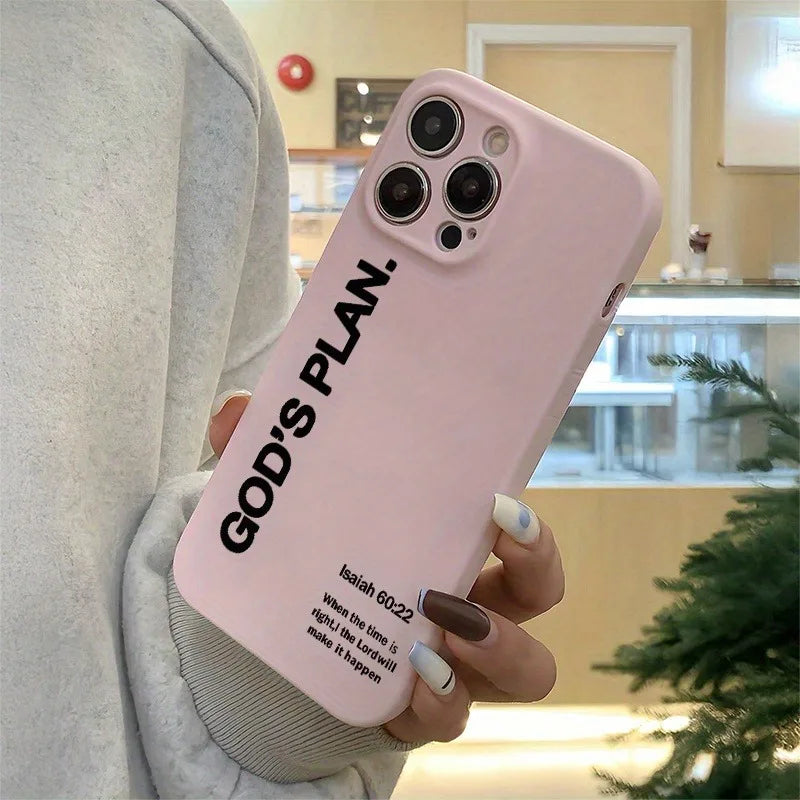 Dazzling Pink God Plan TPU anti-drop all-inclusive precision protective case for Apple iPhone/11/12/13/14/15/16 Pro Max series
