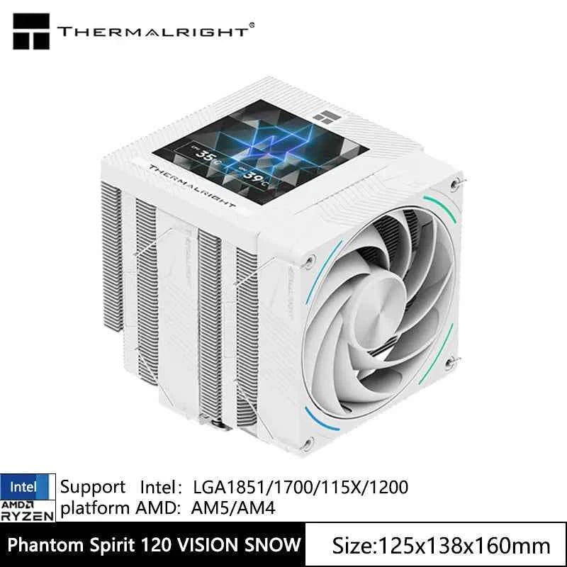 Thermalright Phantom Spirit 120 EVO CPU Cooler - Heat Sink Supports 1700/115X/AM5/AM4 7 Heat Pipe Dual Tower Radiator
